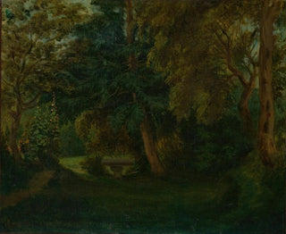 The Garden of George Sand in Nohant - Eugène Delacroix — artwork view