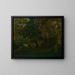 The Garden of George Sand in Nohant - Eugène Delacroix — framed artwork on a wall