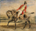 Cavalier portant une veste rouge - Eugène Delacroix — artwork view