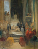 Interior of a church Ordination of the Carmelites - Eugène Delacroix — artwork view