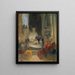 Interior of a church Ordination of the Carmelites - Eugène Delacroix — framed artwork on a wall