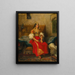 Jewish Painting of Tangier in ceremonial dress - Eugène Delacroix — framed artwork on a wall