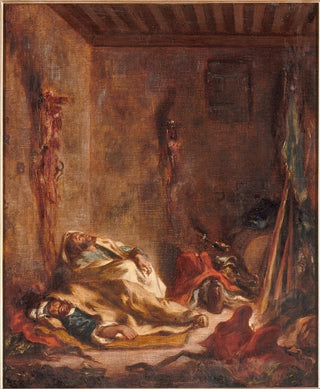 The guardhouse in Meknès - Eugène Delacroix — artwork view