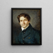 Eugène Delacroix - Lon Riesener (1808 - 1878) - Eugène Delacroix — framed artwork on a wall