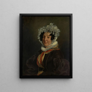 Madame Henri François Riesener Félicité Longrois 1786 1847 - Eugène Delacroix — framed artwork on a wall