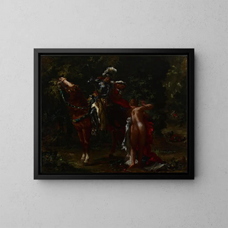 Marphise - Eugène Delacroix — framed artwork on a wall