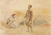 Moroccan countryside painting - Eugène Delacroix — artwork view