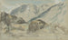 Mountain Landscape Painting - Eugène Delacroix — artwork view
