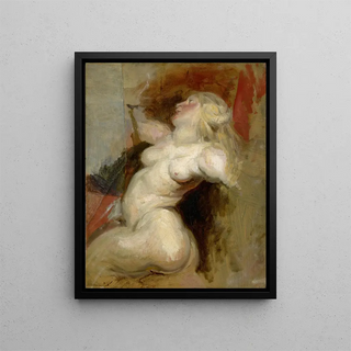 Monter - Eugène Delacroix — framed artwork on a wall