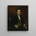 Portrait of Félix Guillemardet - Eugène Delacroix — framed artwork on a wall