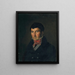 Portrait of Fougerat - Eugène Delacroix — framed artwork on a wall