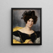 Portrait of Madame François Simon - Eugène Delacroix — framed artwork on a wall