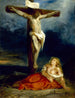Saint Mary Magdalene at the foot of the cross - Eugène Delacroix — artwork view