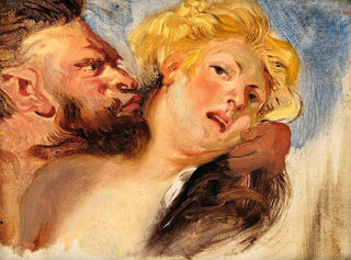 Satyr embracing a nymph - Eugène Delacroix — artwork view