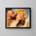 Satyr embracing a nymph - Eugène Delacroix — framed artwork on a wall