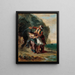 Selim et Zuleika - Eugène Delacroix — framed artwork on a wall