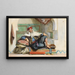Sidi Abdallah, provincial governor of the Regency of Algiers, Rue Amour, June 27, 1832 - Eugène Delacroix — framed artwork on a wall