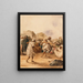 Les joueurs ambulants - Eugène Delacroix — framed artwork on a wall