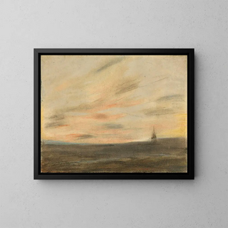 Study of the sky frpillon - Eugène Delacroix — framed artwork on a wall
