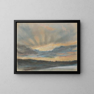Sunset - Eugène Delacroix — framed artwork on a wall