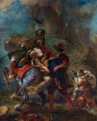 L'enlèvement de Rebecca - Eugène Delacroix — artwork view