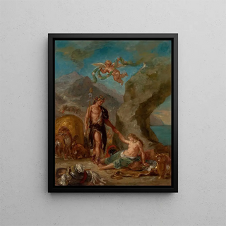 Le Bacchus et Ariane d’automne - Eugène Delacroix — framed artwork on a wall