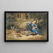 The Death of Lara - Eugène Delacroix — framed artwork on a wall