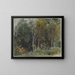 The Edge of a Wood at Nohant - Eugène Delacroix — framed artwork on a wall