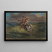 L'Education of Achilles - Eugène Delacroix — framed artwork on a wall