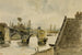 The Old Bridge in Nantes - Eugène Delacroix — artwork view