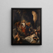 The Resurrection of Lazarus - Eugène Delacroix — framed artwork on a wall