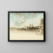 Les toits de Paris - Eugène Delacroix — framed artwork on a wall