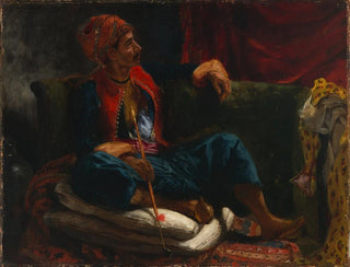 The Smoker - Eugène Delacroix — artwork view