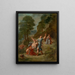 The Spring: Eurydice bitten by a snake while gathering flowers, the death of Eurydice - Eugène Delacroix — framed artwork on a wall
