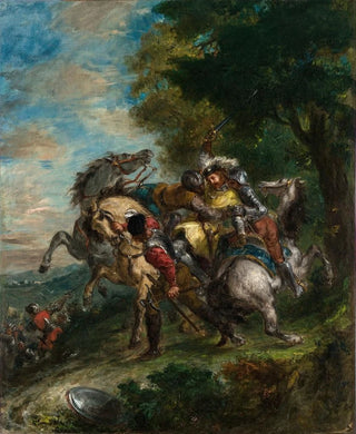 Weislingen Painting captured by Götz's men - Eugène Delacroix — artwork view