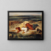 Bandit blessé, berger romain - Eugène Delacroix — framed artwork on a wall