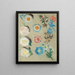 Study of Flowers - Eugène Delacroix — framed artwork on a wall