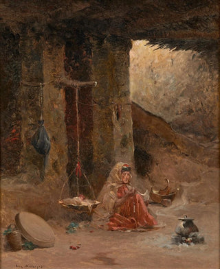 The Spinner - Eugène Deshayes — artwork view