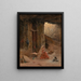 The Spinner - Eugène Deshayes — framed artwork on a wall