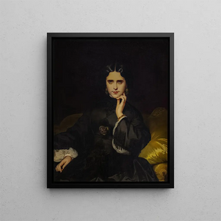 Madame de Loynes - Eugène Emmanuel Amaury Duval — framed artwork on a wall