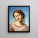 Tête de Vierge - Eugène Emmanuel Amaury Duval — framed artwork on a wall