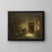 Sunny Room Painting - Eugène François de Block — framed artwork on a wall