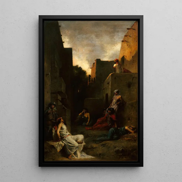Women of Ouled Naïls - Eugène Fromentin — framed artwork on a wall
