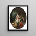 Refreshment in the forest - Eugène Gab — framed artwork on a wall