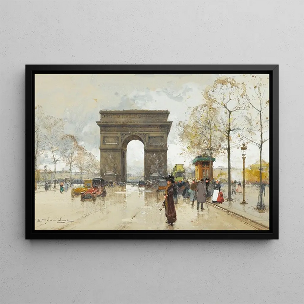 L'Arc de Triomphe - Eugène Galien-Laloue — framed artwork on a wall