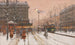 Le Grand Boulevard sous la neige - Eugène Galien-Laloue — artwork view