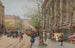 the Flower Market, Place de la Madeleine - Eugène Galien-Laloue — artwork view