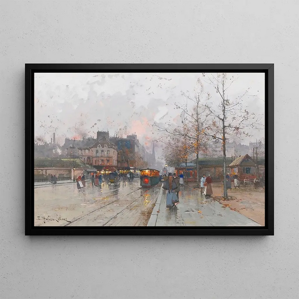 Porte de Châtillon - Eugène Galien-Laloue — framed artwork on a wall
