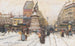 La place de Clichy sous la neige, Paris - Eugène Galien-Laloue — artwork view