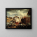 Fire at the water tower in Place du Palais-Royal on February 24, 1848 - Eugène Henri Adolphe Hagnauer — framed artwork on a wall
